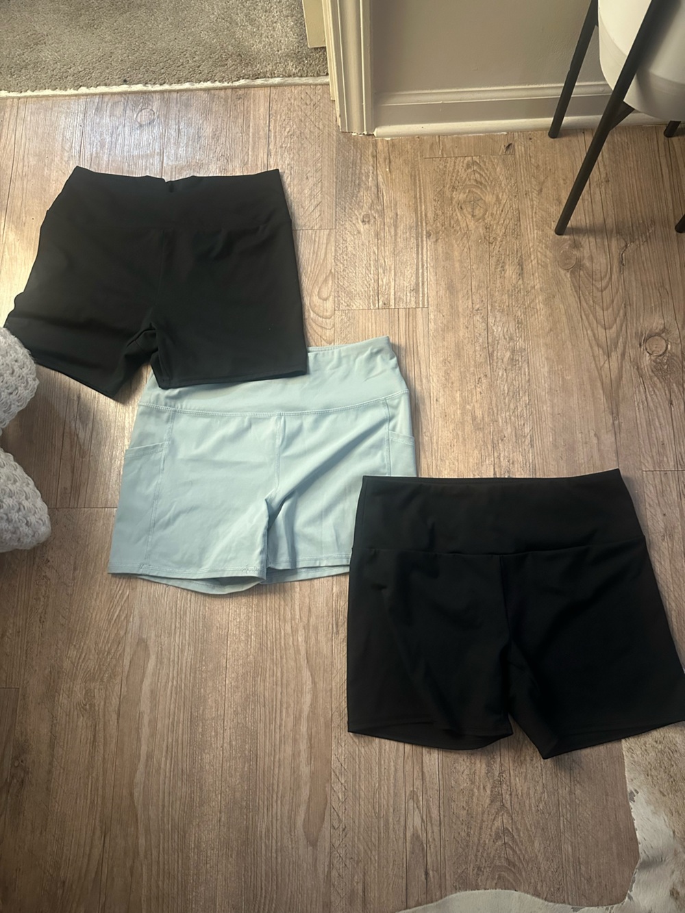 RBX Bike Shorts - Black & Light Blue (3 Pair)